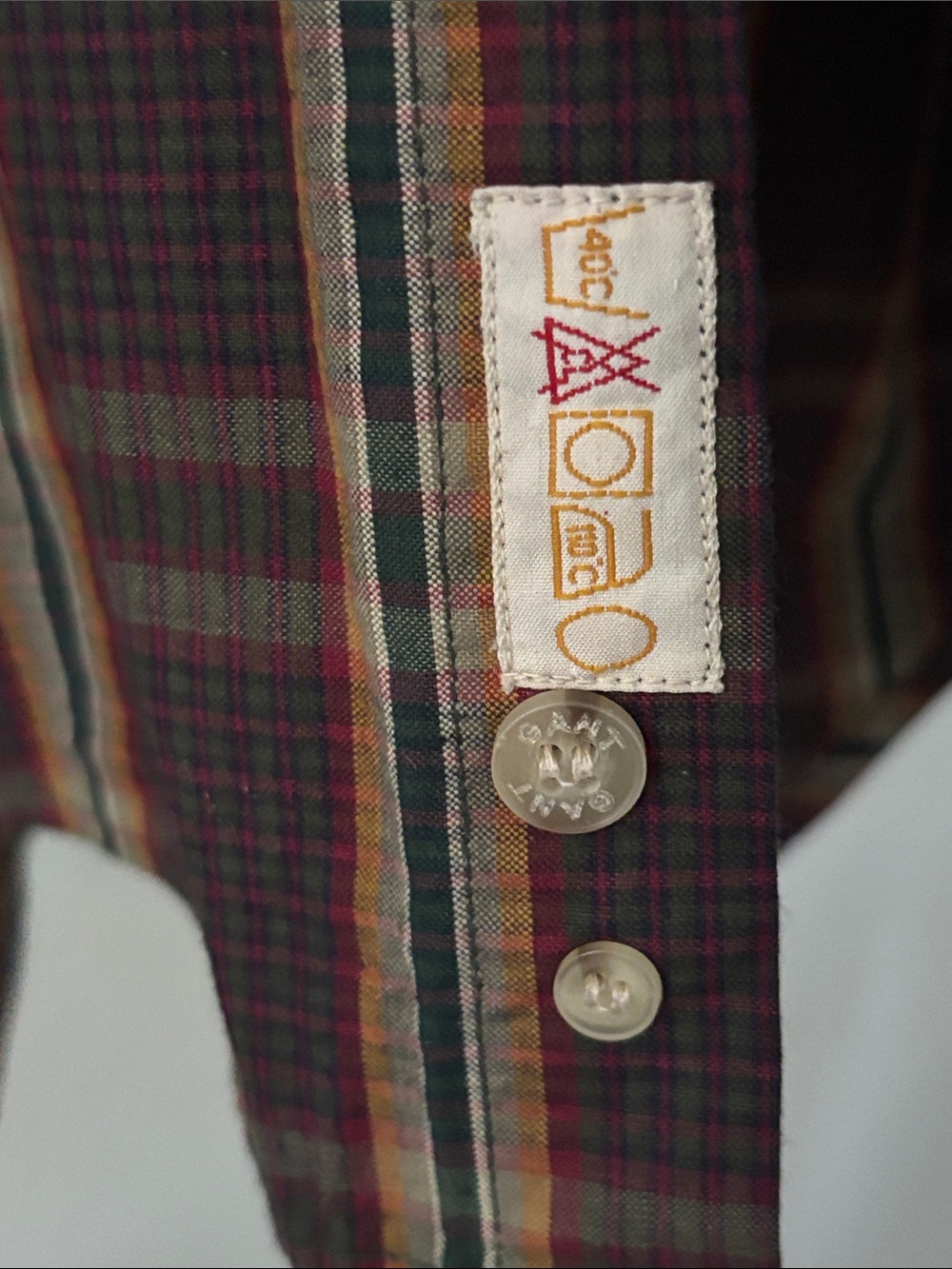 GANT Fire Poplin Plaid Tartan Button-Down Shirt 100% Cotton M - Picture 6 of 7